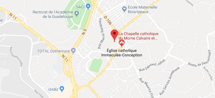 La Chapelle catholique du Morne Calvaire et de la Notre Dame de Guadeloupe