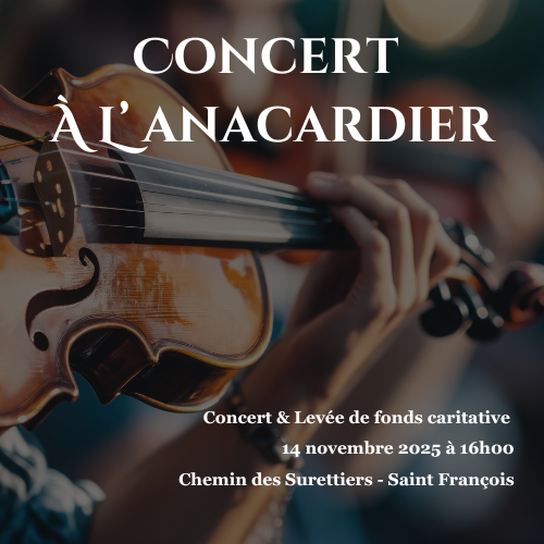 Donation - Concert Anacardier - 14 novembre